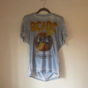 acdc blue tee